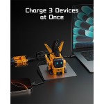 خرید شارژر GravaStar Alpha65 - دارای دو شاخه و سه شاخه - نسخه War Damaged Yellow